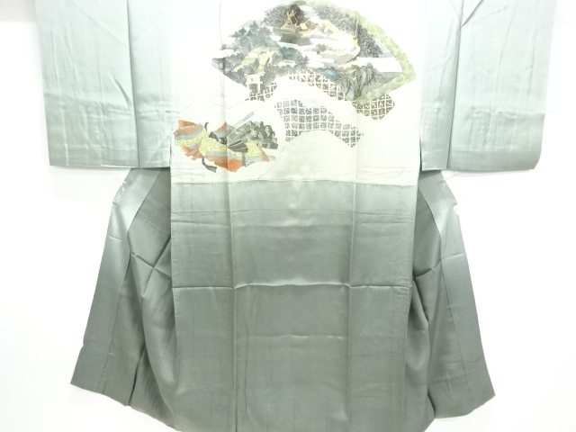 JAPANESE KIMONO / ANTIQUE MENS JUBAN / SILK / JUNIHITOE